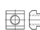 TOOLCRAFT 107987 T-spårmutter M10 14 mm DIN 508 Stål 10 st