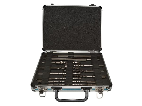 Makita - Drillbit- og meiselsett - 13 deler - SDS-plus - lengde: 160 mm, 110 mm, 250 mm, 230 mm