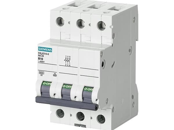 Siemens 5SL6316-7 Siemens Indus.Sector Katkaisija 3-napainen 16 A 400 V