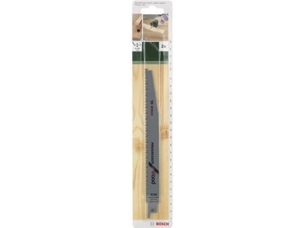 Bosch Tillbehör 2609256704 Sabelsågblad HCS, S 2345 X Sågbladets längd 203 mm 2 st