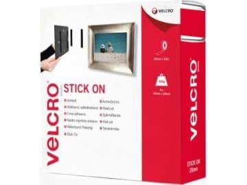 VELCRO® VEL-EC60354 Burrebånd til fastlimning Burrebånd statisk loop del (L x B) 25000 mm x 20 mm Hvid 25 m