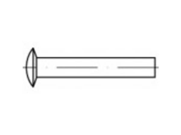 TOOLCRAFT 112337 Linsenitte (Ø x L) 2 mm x 4 mm Stål 2000 stk