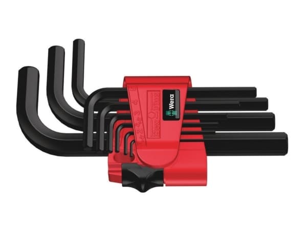 Wera 05021737001, Insexnycklar med L-handtag, set, Metrisk, 7 styck, 1.5,2,2.5,3,4,5,6,8,10 mm, 25 mm, 83 mm