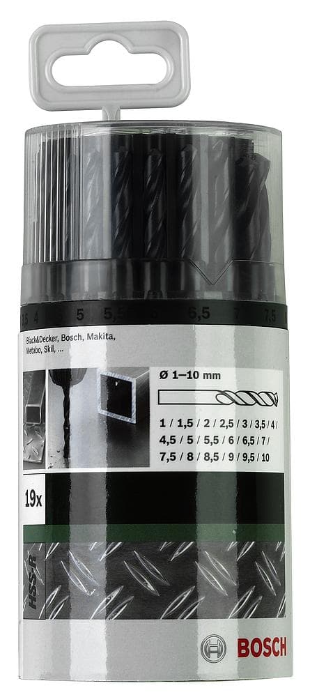 Bosch METALLBORST HSS-R 1-10MM 19 stycken