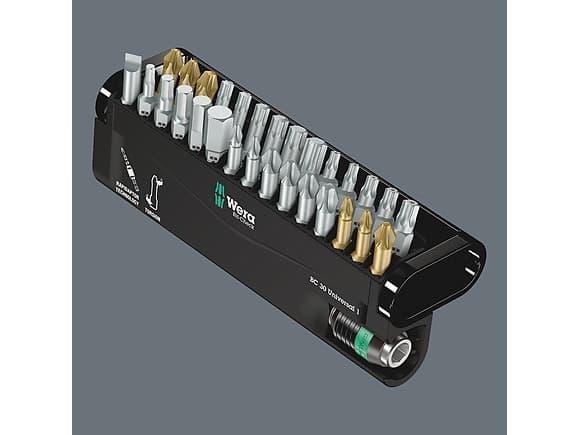 Wera 05056440001, 29 styck, Insex (metriska enheter), Phillips, Pozidriv, Torx Plus, PH 1, PH 2, PH 3, PZ 1, PZ 2, PZ 3, TX10, TX15, TX20, TX25, TX30