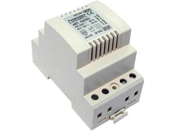 Comatec TBD202024P Strømforsyning til DIN-skinne (DIN-rail) 24 V/AC 0.83 A 20 VA Indhold 1 stk