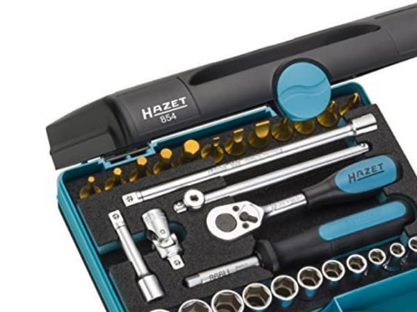 HAZET 854-1, Støpselsett, 1/4", Metrisk/imperisk, 33 hoder, 6.3 mm, 1/4"