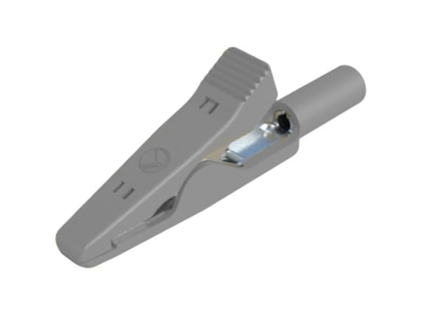 SKS Hirschmann MA 1 S Krokodilleklemme Stikforbindelse 2 mm CAT I Grå SKS Hirschmann MA 1 S Krokodilleklemme Stikforbindelse 2 mm CAT I Grå