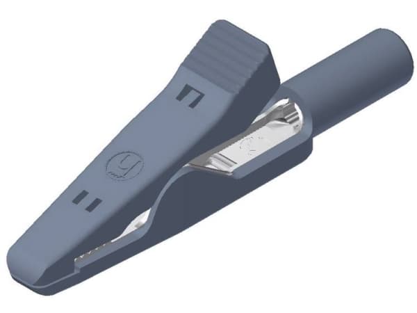 SKS Hirschmann MA 1 S gr Krokodilleklemme Stikforbindelse 2 mm Ohne Messkategorie Grå