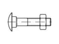 Miniatyrbilde 4 av 4: TOOLCRAFT 111457 Runde, flade skruer M12 140 mm Udvendig sekskant DIN 603 Stål Galvaniseret 50 stk
