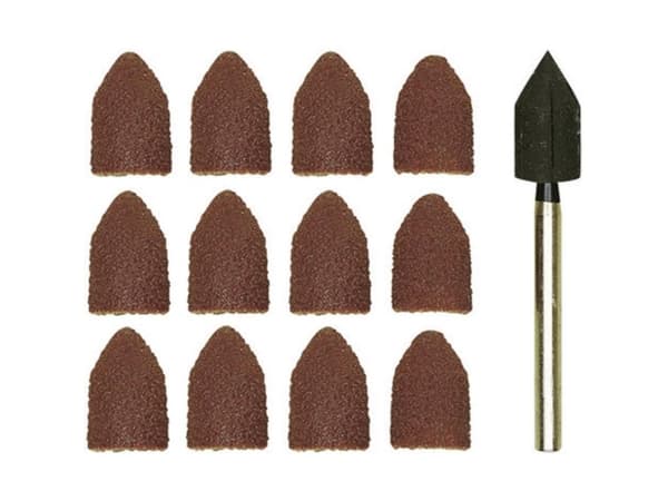 Proxxon Micromot 28 987 Normaali korunditeroitusjyrsin työkalunpitimellä koko 13 x 9 mm 10 kpl Akseli-Ø 3 mm 1 kpl
