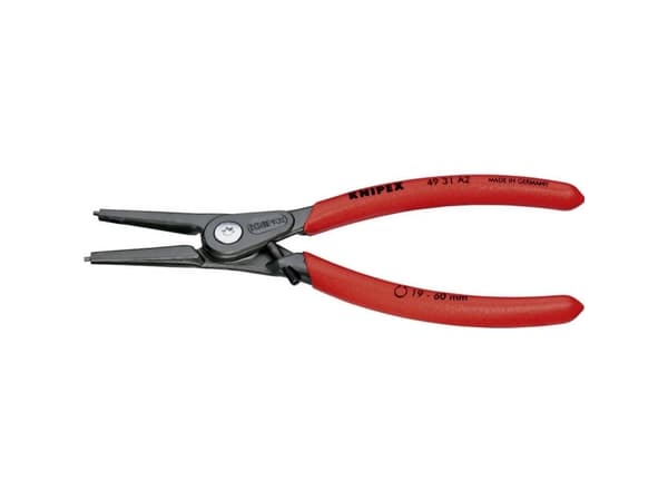 Knipex 49 31 A2, Låseringtang, Stål, Plast, Rød, 180 mm, 170 g