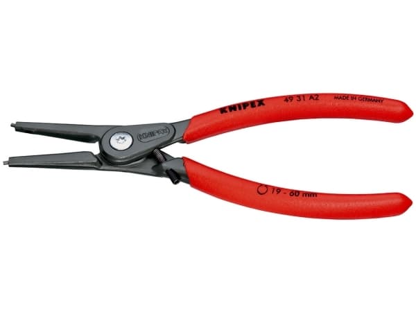 Knipex 49 31 A2, Låseringtang, Stål, Plast, Rød, 180 mm, 170 g