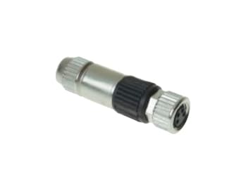 Harting 21 02 151 2405, M8-S, Svart, Nickel, Polyamid, Zink, Guld, IP67, 10 mO