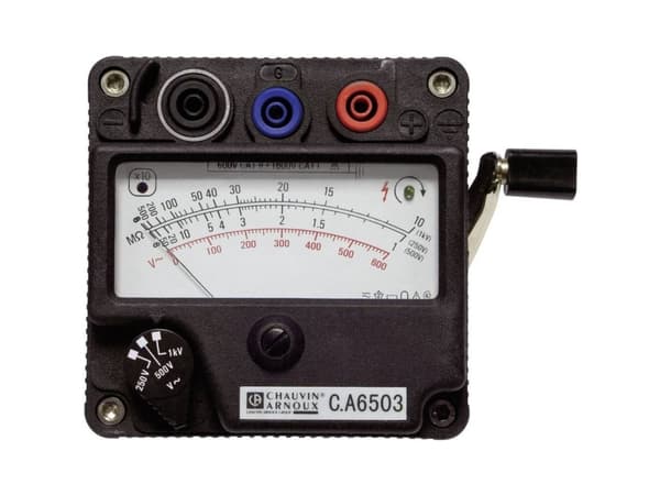 Chauvin Arnoux C.A 6503 Isolationsmåler 250 V, 500 V, 1000 V 5000 MOhm