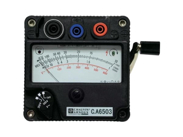 Chauvin Arnoux C.A 6503 Isolationsmåler 250 V, 500 V, 1000 V 5000 MOhm