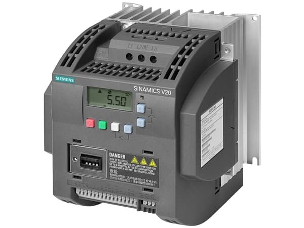 Siemens 6SL3210-5BE23-0UV0, Sort, IP20, 380 - 480 V, 140 mm, 165 mm, 160 mm, 160 mm