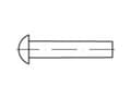 Miniatyrbilde 3 av 4: TOOLCRAFT 112246 Halvrund nitte (Ø x L) 10 mm x 45 mm Stål 100 stk