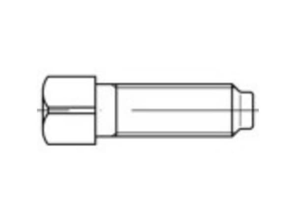 TOOLCRAFT 107957 Firkantskruer M10 40 mm Firkant DIN 479 Stål 50 stk Firkant DIN 479 Stål 50 stk