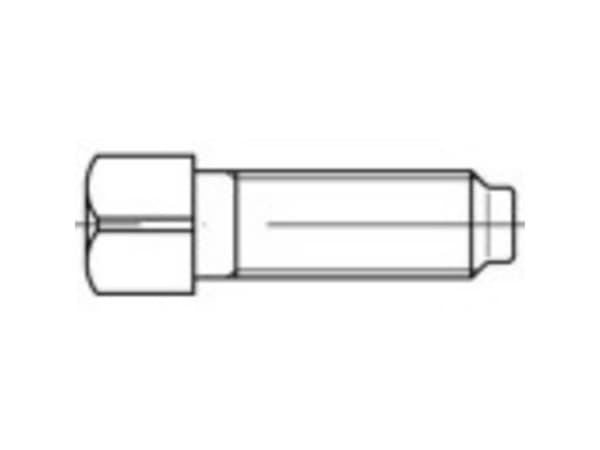 TOOLCRAFT 107957 Firkantskruer M10 40 mm Firkant DIN 479 Stål 50 stk Firkant DIN 479 Stål 50 stk