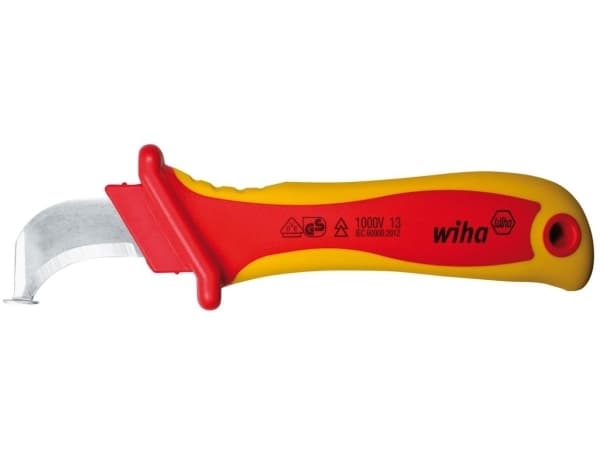 Wiha 246 78 SB, Skyddsisolering, 142 g, Röd, Rostfritt stål, Gul