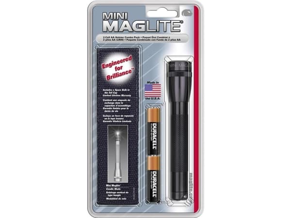 Maglite M2A 01L, Käsikokoinen taskulamppu, Musta, Alumiini, AA, 146 mm, 25,4 mm