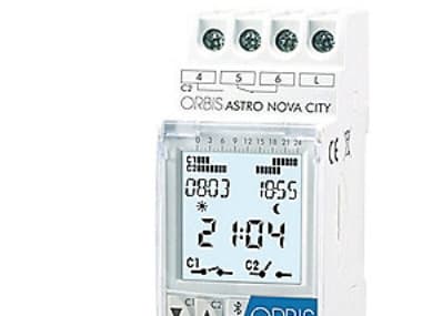 ORBIS Zeitschalttechnik ASTRO NOVA CITY 230 V Timer til DIN-skinne digital 230 V/AC