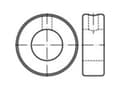 Pikkukuva 4 / 4: TOOLCRAFT 112457 Akselflanger Udvendig halkaisija: 56 mm M8 DIN 705 M8 DIN 705 Stål 5 stk