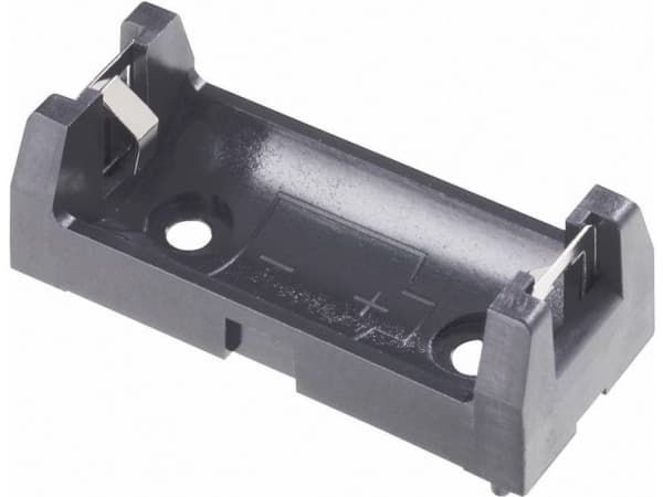 Keystone Electronics 1029 Batteriholder 1 2/3 AA Gennemstikningsmontage THT (L x B x H) 43 x 18 x 15 mm