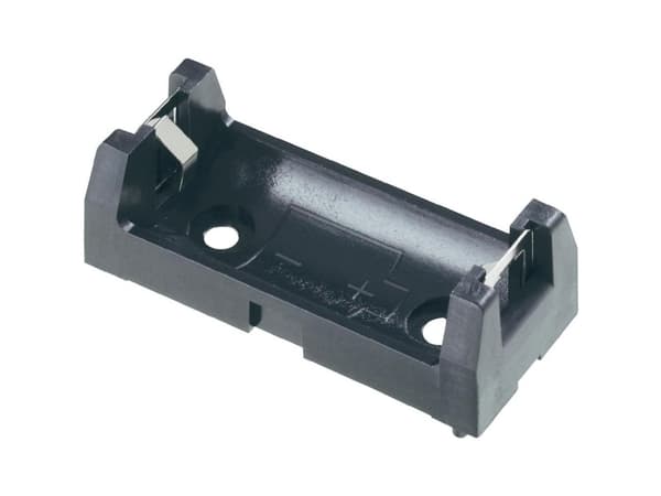 Keystone Electronics 1029 Batteriholder 1 2/3 AA Gennemstikningsmontage THT (L x B x H) 43 x 18 x 15 mm