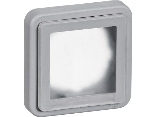 OPUS 74 Industrial insert adapterskydd med membran 1 modul, mörkgrå