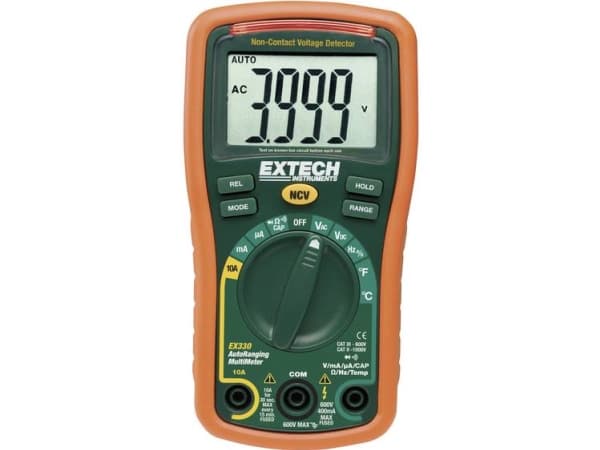 Extech EX330 Hånd-multimittari digitaalinen CAT III 600 V Visning (counts): 4000