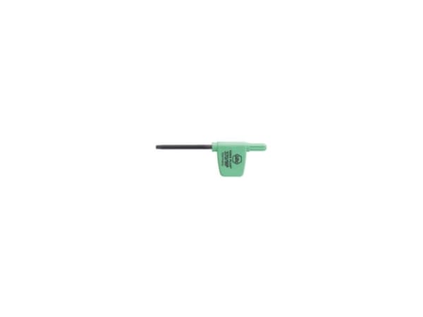 Wiha 27614, L-torx-nøkkel, 5IP, Sort, Grønn, Kromvanadiumstål, 2 mm, 67 mm