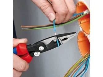 Knipex 13 91 200, Nåltänger, Stål, Plast, Röd, 200 mm, 265 g