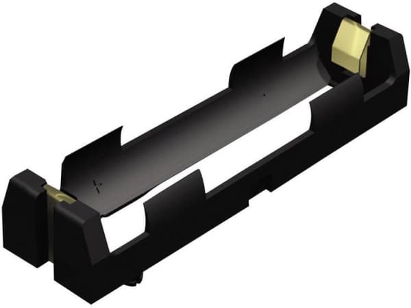 Keystone Electronics 1043 Batteriholder 1 18650 Gennemstikningsmontage THT (L x B x H) 77 x 20.65 x 14.86 mm