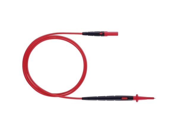 testo 0590 0013 Set med säkerhetstestledningar [kontakt 4 mm - kontakt 4 mm] 1,00 m Svart, röd 1 st