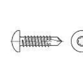 TOOLCRAFT 141592 Borskruer 2,9 mm 16 mm T-profiili DIN 7504 Stål Galvaniseret 1000 stk