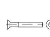 TOOLCRAFT 134579 Sänksänkta skruvar M4 6 mm T-profil DIN 965 Stål Galvaniserat 2000 st