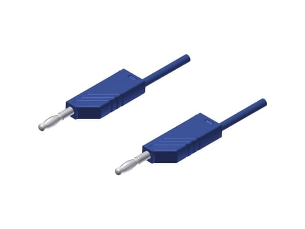 SKS Hirschmann MLN 200/2,5 BL Prøveledning Lamelstik 4 mm Lamelstik 4 mm 2.00 m Blå 1 stk