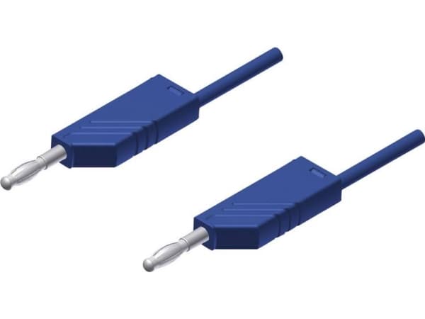 SKS Hirschmann MLN 200/2,5 BL Prøveledning Lamelstik 4 mm Lamelstik 4 mm 2.00 m Blå 1 stk