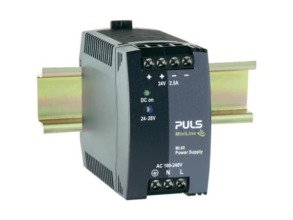 PULS MiniLine ML60.242 DIN-kiskoon kytketty virtalähde, DIN-virtalähde 24 V/DC / 2,5 A / 60 W (ML60.242)