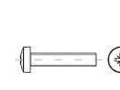 TOOLCRAFT 146040 Skruv med slitsad skalle M5 20 mm Kryssfördjupning Pozidriv DIN 7985 Stål Galvaniserat 1000 st