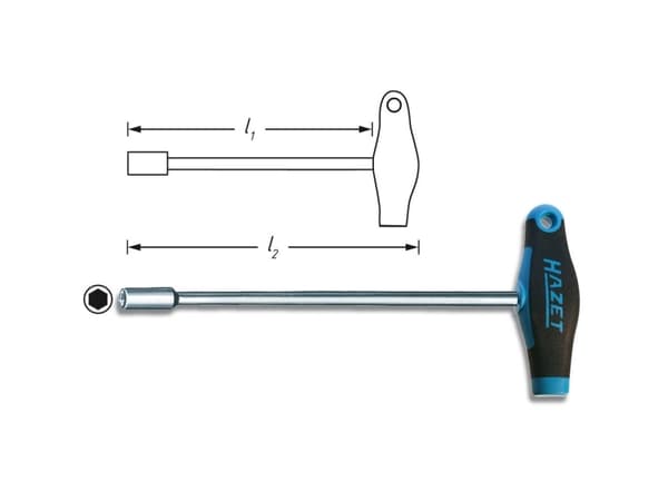 Hazet HAZET Workshop Top Wrench Skruvmejsel Bredd: 10 mm
