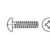 TOOLCRAFT 145101 Lense Phillipsskruvar 4,8 mm 19 mm Phillips DIN 7981 Stål Galvaniserat 500 st