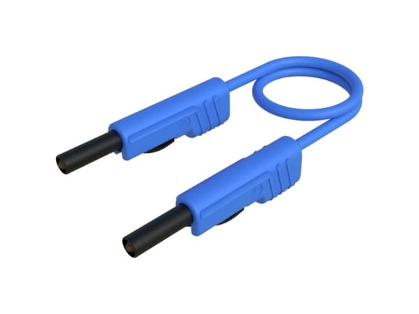 SKS Hirschmann MLB 100/1 V bl Prøveledning Lamelstik 4 mm Lamelstik 4 mm 1.00 m Blå 1 stk