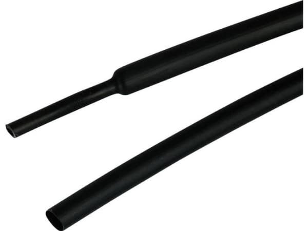 TE Connectivity ATUM-6/2-0 Krympeslange med lim Sort 6 mm Krympningshastighed:3:1 1.2 m