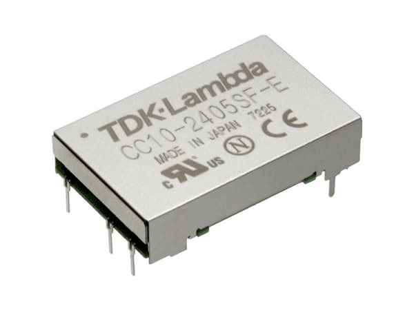 TDK-Lambda CC-10-1212DF-E DC/DC-omvandlare, tryck 12 V/DC -12 V/DC, 12 V/DC, 15 V/DC 0,45 A 10 W Antal utgångar: 1 x