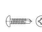 TOOLCRAFT 141442 Poraruuvit 4,8 mm 32 mm Ristikkäisleikkaus Philips DIN 7504 Teräs Sinkitty 500 kpl
