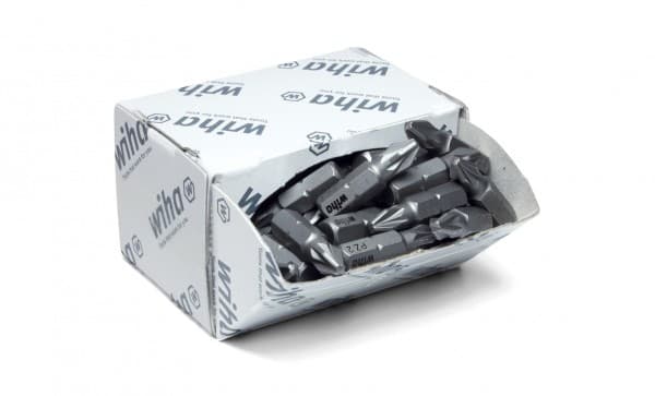 Wiha Bulk 7929 Z Kreuzschlitz-Bit PZ 1 Krom-Vanadium Stahl C 6.3 50 stk., 50 stk., stjerneskrutrekker, PZ 1, 2,5 cm