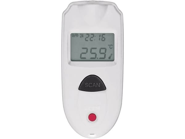 VOLTCRAFT IR 110-1S, 33 mm, 14 mm, 73 mm, 22 g, Sort, Hvit, F,°C
